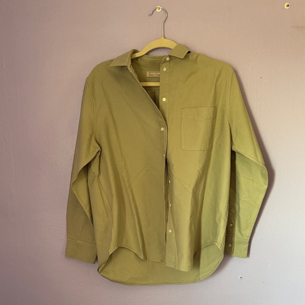 Everlane Olive Green Women's Button Down Shirt